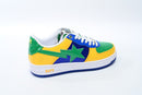 BAPE STA Low Black Yellow Green Orchid