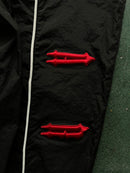 Conjunto Trapstar Irongate 2.0 Shellsuit Preto e Vermelho