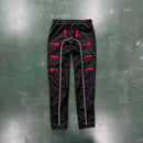 Conjunto Trapstar Irongate 2.0 Shellsuit Preto e Vermelho