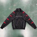 Conjunto Trapstar Irongate 2.0 Shellsuit Preto e Vermelho
