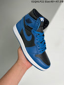 AIR JORDAN 1 HIGH "BLACK BLUE"